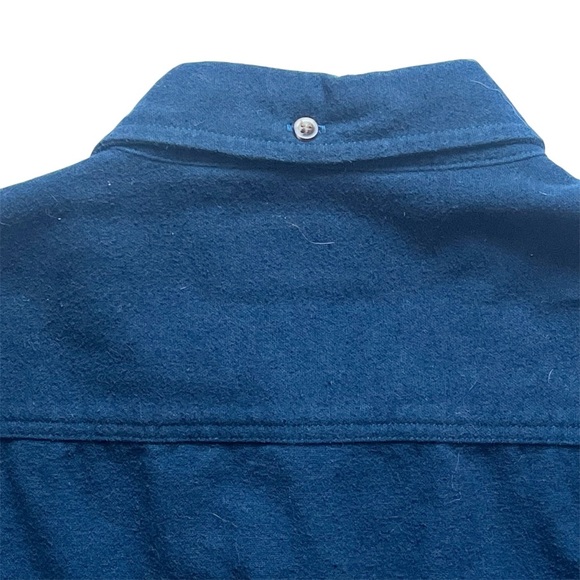 Cabelas Mens Deerskin Chamois Button Up Shirt Size L Blue Country Southwestern - Picture 6 of 7